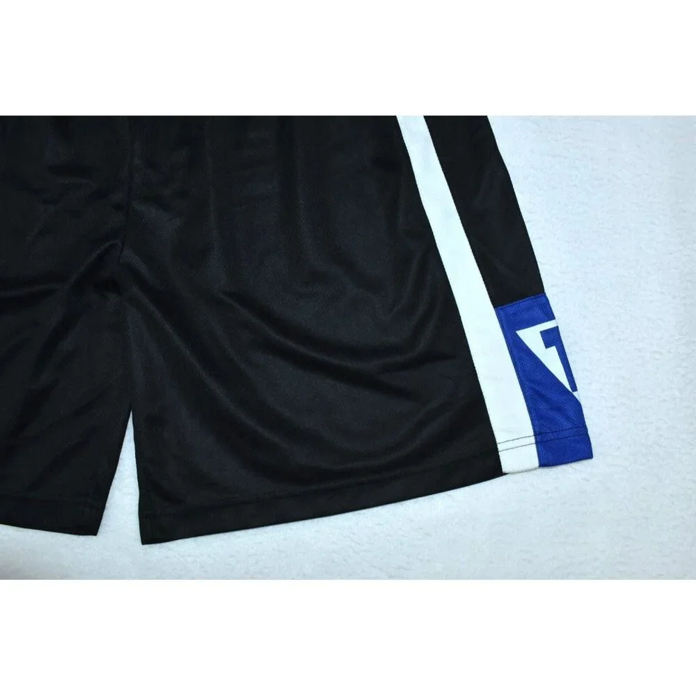Title Boxing Mens Trunks Size L Black/White Elastic Waist Shorts 7" Inseam - Picture 7 of 12
